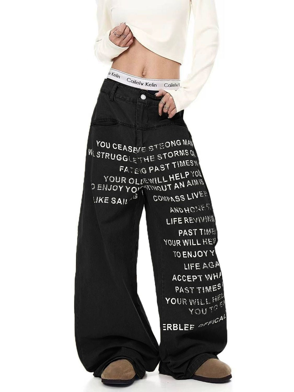BLACK BAGGY JEANS 🖤🇨🇳