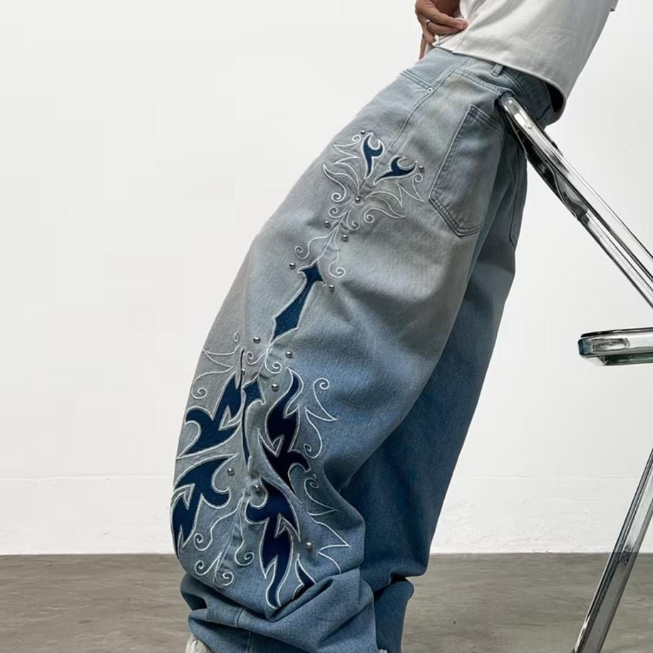BIG BLUE BAGGY JEANS 🩵🪞