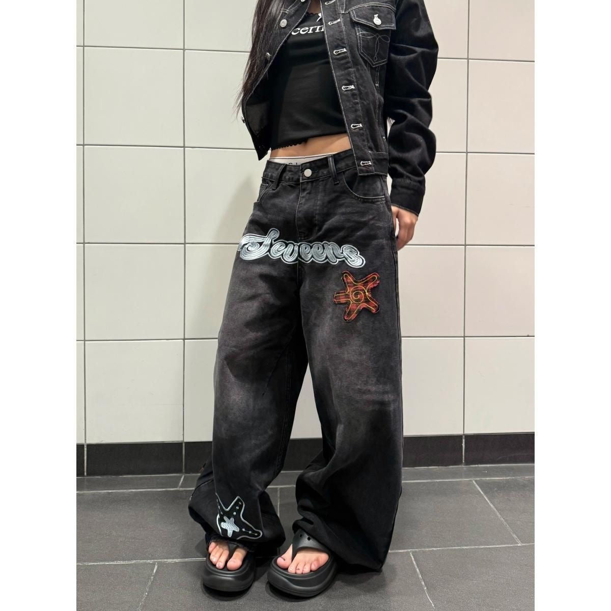BAGGY BLACK SEVEERS ⭐️🖤
