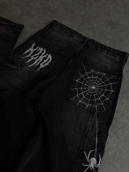 Baggy jorts spider noir 🕷️🕸️