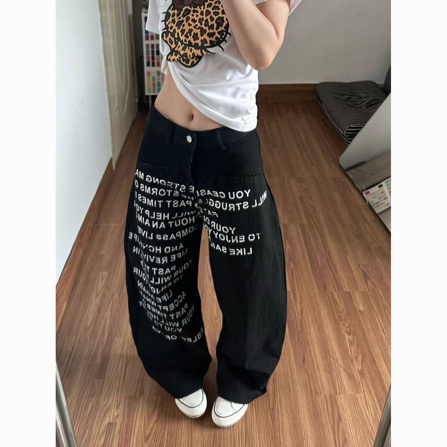 BLACK BAGGY JEANS 🖤🇨🇳
