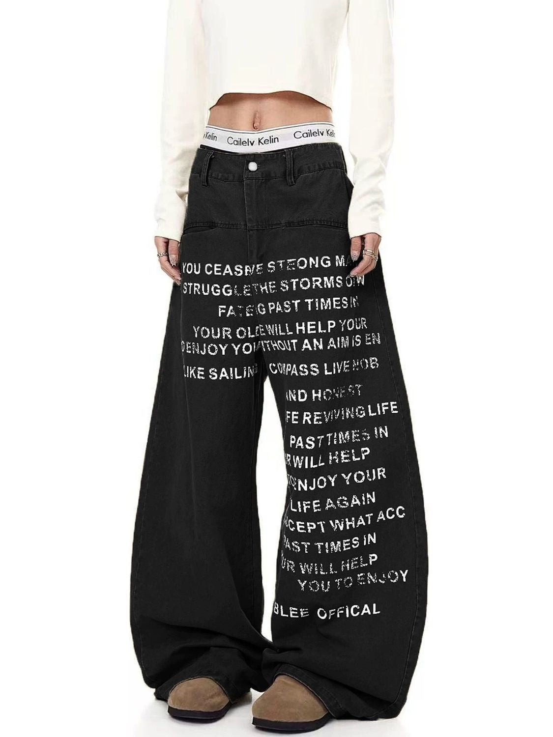 BLACK BAGGY JEANS 🖤🇨🇳