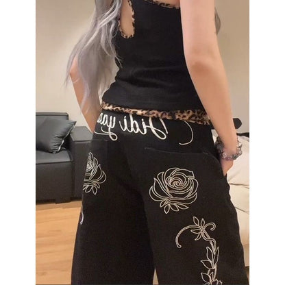BAGGY BLACK FLOWERS 🌺🖤