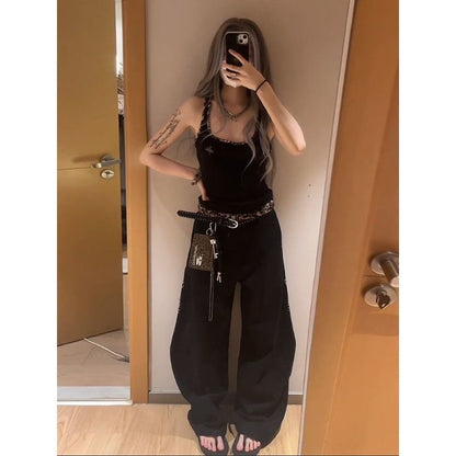 BAGGY BLACK FLOWERS 🌺🖤