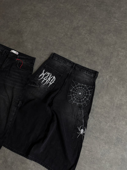 Baggy jorts spider noir 🕷️🕸️