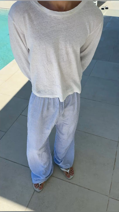 Striped pants 🏖️🌊