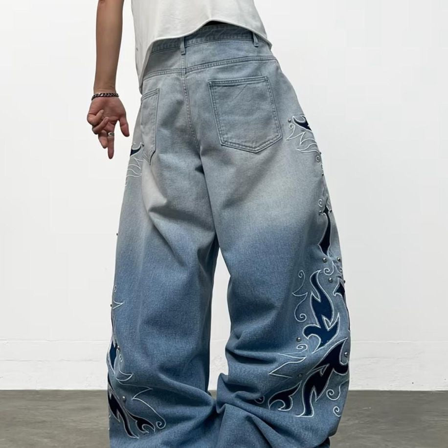 BIG BLUE BAGGY JEANS 🩵🪞