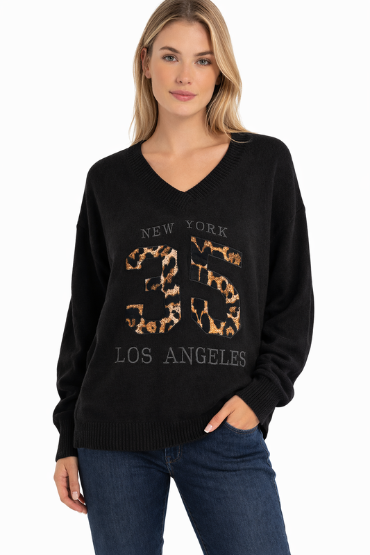 City 35 Graphic Sweater