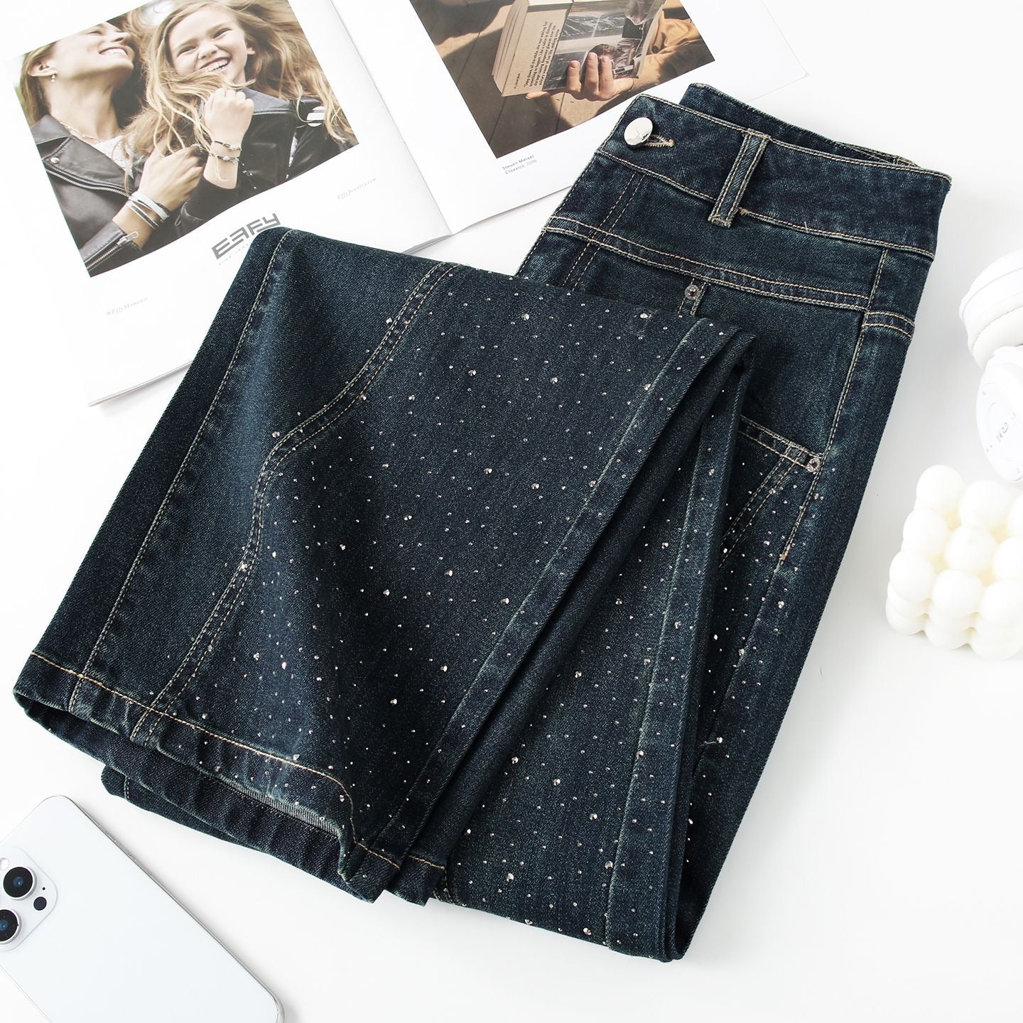 Baggy Jeans Brillant Navy Blue