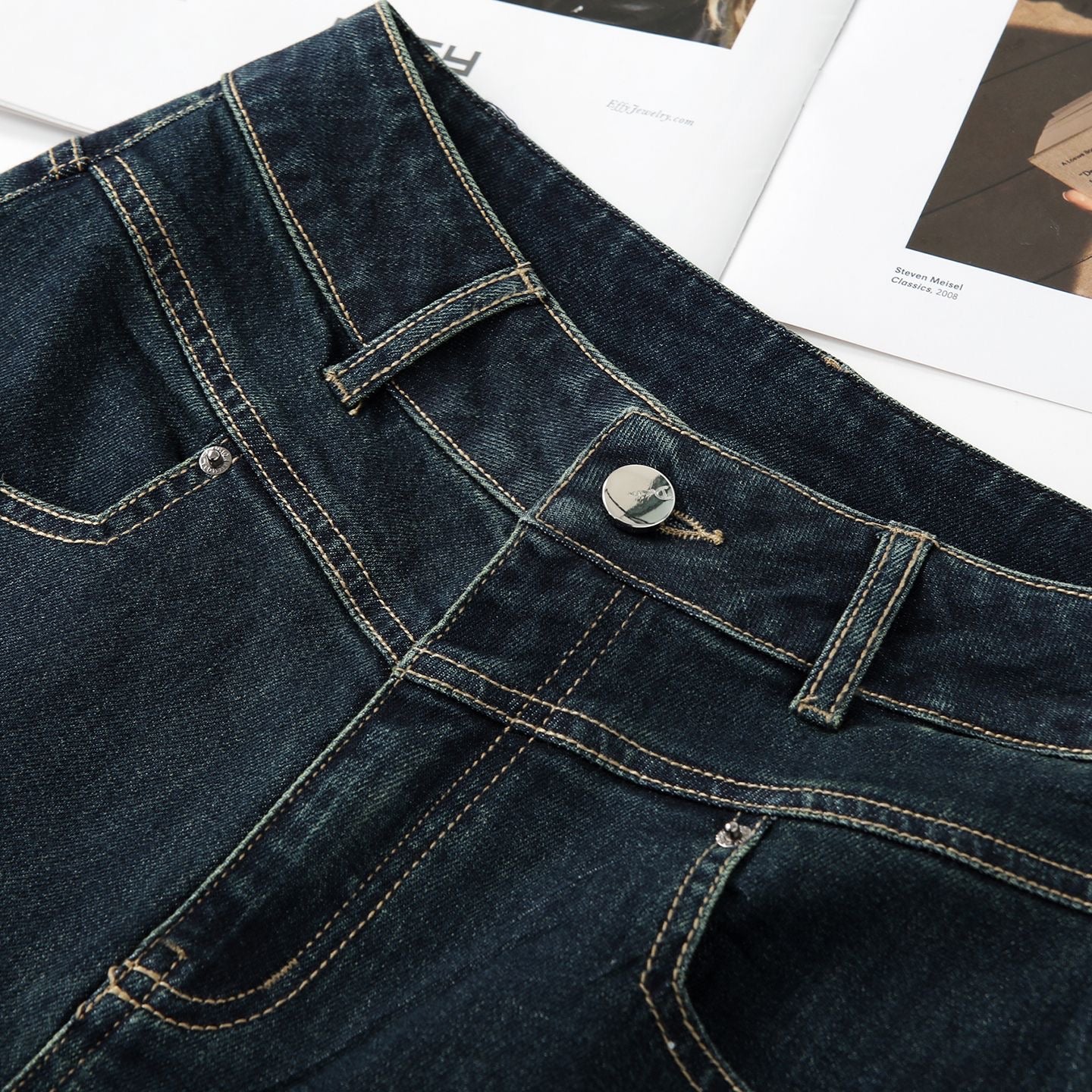 Baggy Jeans Brillant Navy Blue